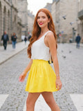 Blusa Elegante de Tela Suave con Detalle de Lazo en la Espalda- Blanco
