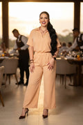 Conjunto Elegante de Blusa y Pantalón Amplio