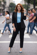 Conjunto Elegance Noir (Blazer Estructurado y Pantalón de Sastre)