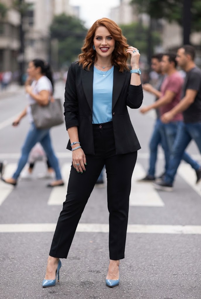 Conjunto Elegance Noir (Blazer Estructurado y Pantalón de Sastre)
