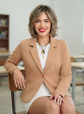 Blazer Ejecutivo Elegante en Tono Camel