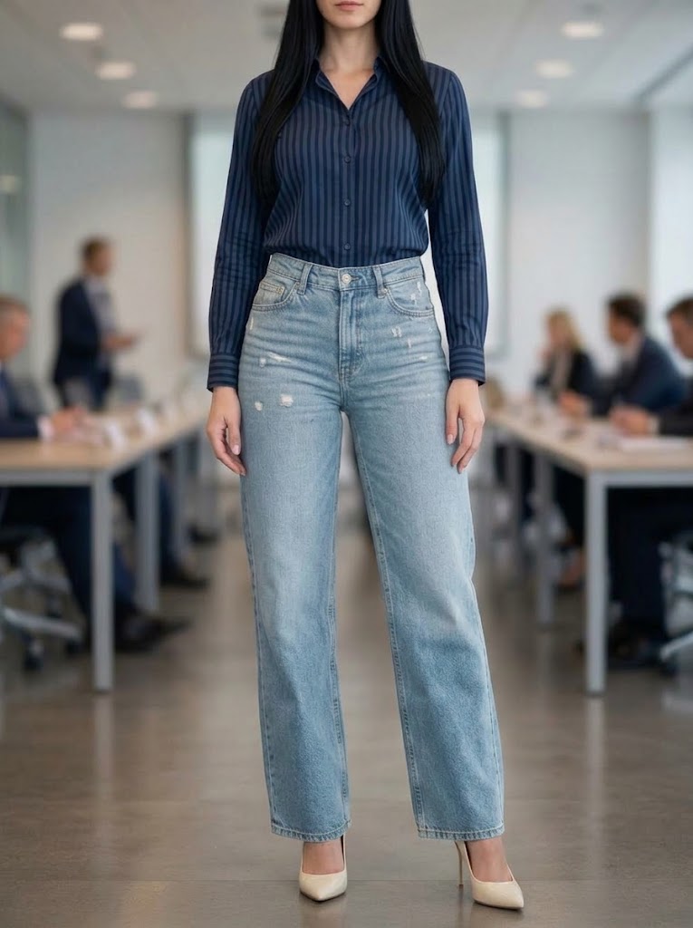 Pantalón Jean Denim Palace – Estilo Wide Leg