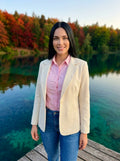 Blazer Unicolor, Beige