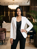 Blazer Unicolor, Blanco