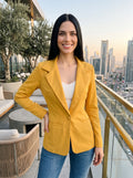 Blazer Unicolor, Mostaza