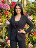 Blazer Unicolor, Negro
