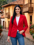 Blazer Unicolor, Rojo