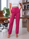 Pantalon De Vestir, Fucsia