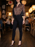 Pantalón Negro Skinny / Ajustado – Marca SE BUSCA